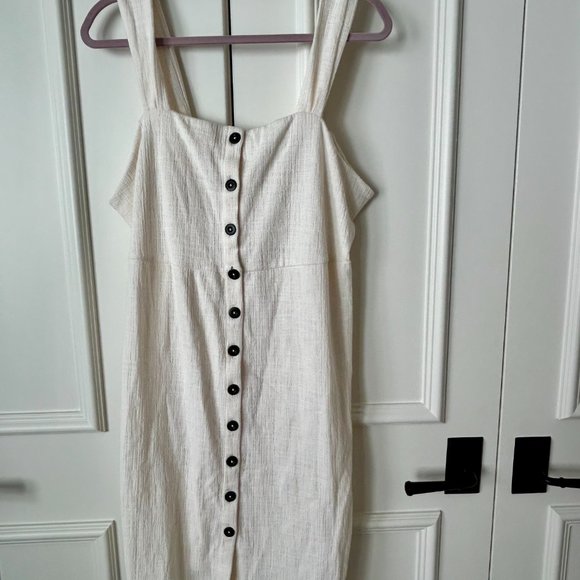NWT Madewell Texture & Thread Button-Front Tank Dress - Picture 4 of 4